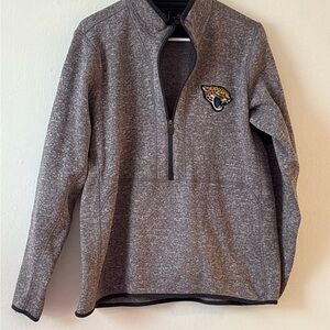 Antigua Gray Quarter-Zip Women's Sweatshirt